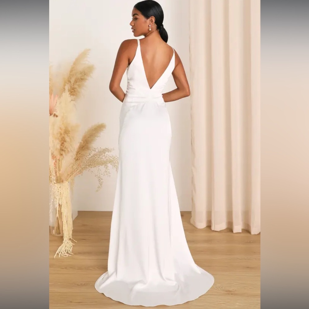 Lulus weeding dress size L NWT ,Mermaid Maxi Dress - Picture 2 of 13